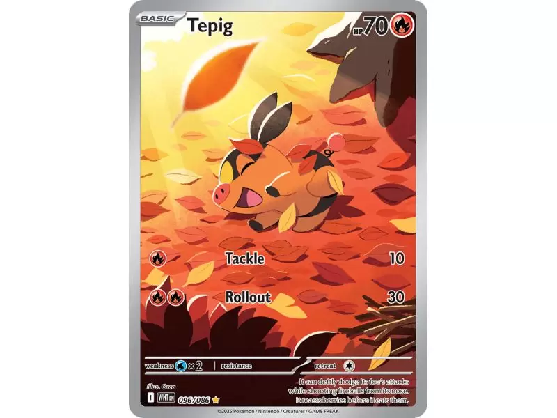 Tepig (Illustration Rare) – SV10.5 White Flare | Carta POKEMON en México