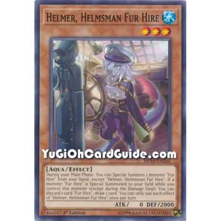 Helmer, Helsman Fur Hire (Common) – 2019 Gold Sarcophagus Mega Pack | Carta YUGIOH en México