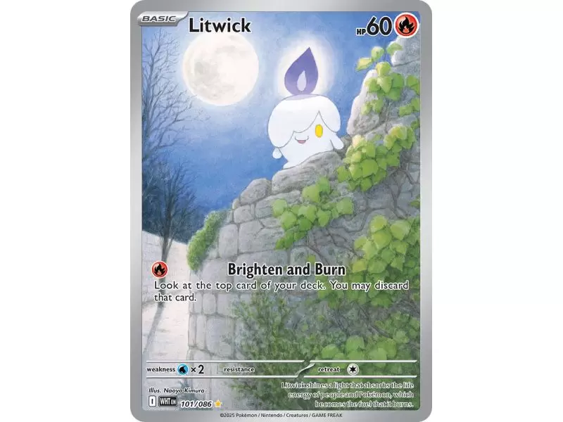Litwick (Illustration Rare) – SV10.5 White Flare | Carta POKEMON en México