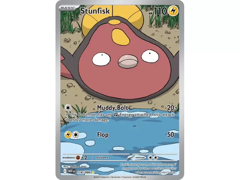 Stunfisk (Illustration Rare) – SV10.5 White Flare | Carta POKEMON en México