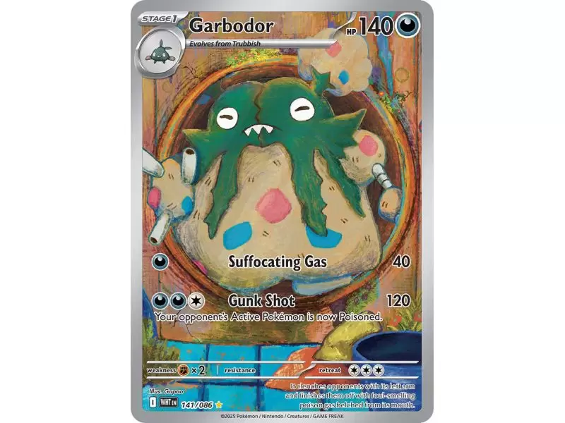 Garbodor (Illustration Rare) – SV10.5 White Flare | Carta POKEMON en México