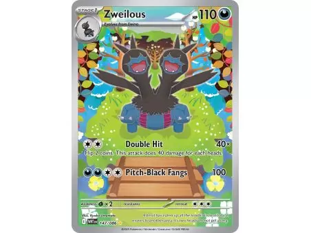Zweilous (Illustration Rare) – SV10.5 White Flare | Carta POKEMON en México
