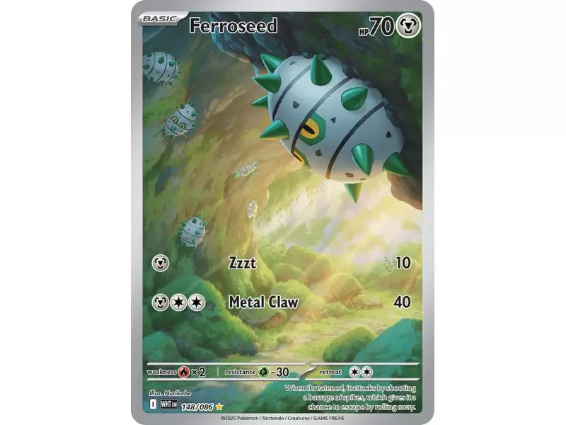 Ferroseed (Illustration Rare) – SV10.5 White Flare | Carta POKEMON en México