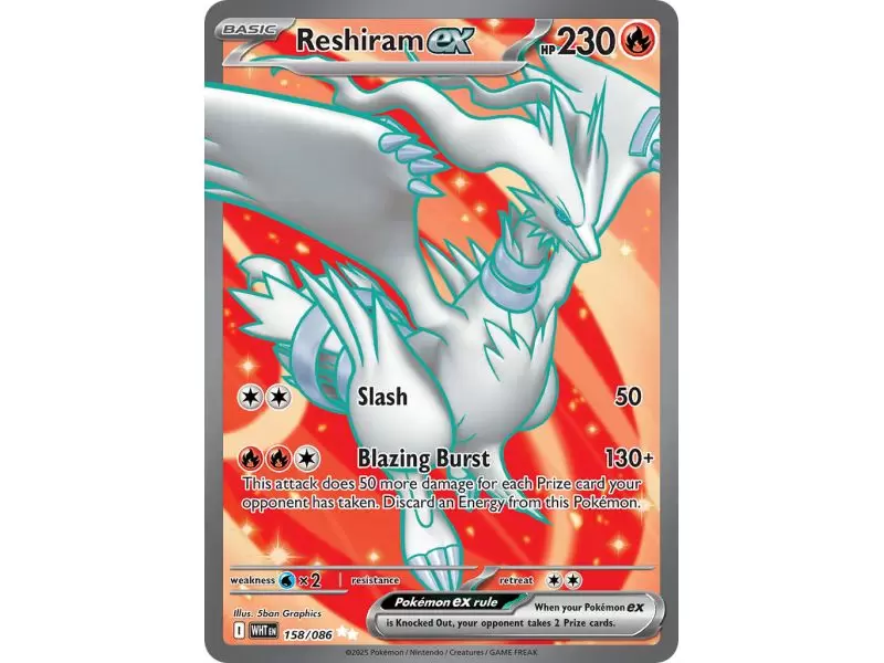 Reshiram ex (Ultra Rare) – SV10.5 White Flare | Carta POKEMON en México