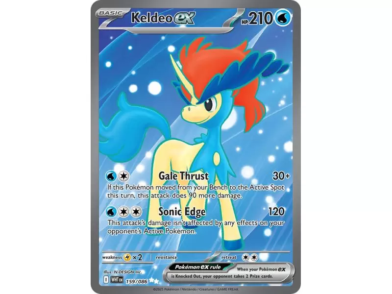 Keldeo ex (Ultra Rare) – SV10.5 White Flare | Carta POKEMON en México