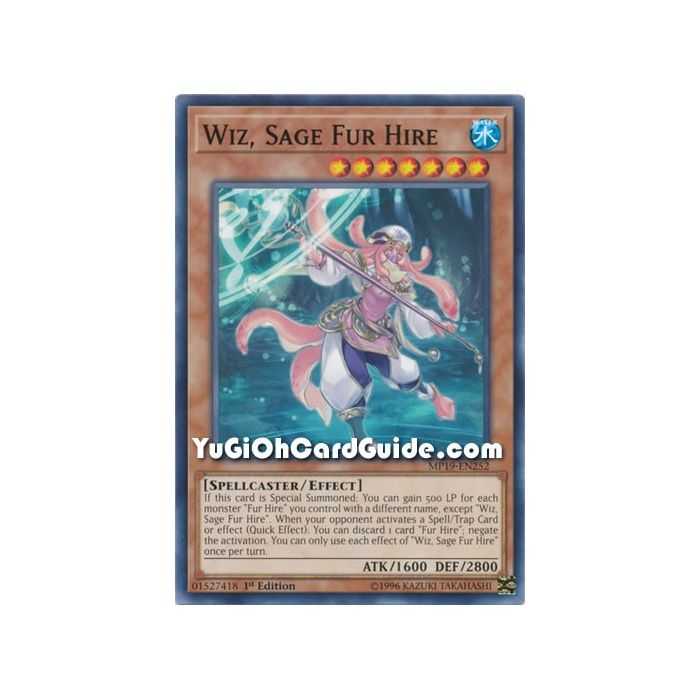 Wiz, Sage Fur Hire (Common) – 2019 Gold Sarcophagus Mega Pack | Carta YUGIOH en México