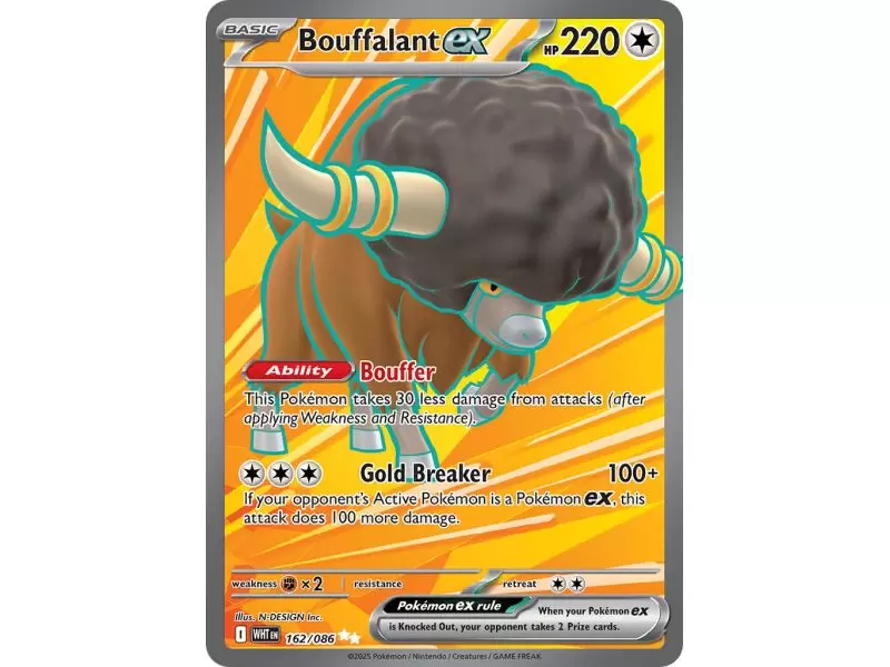 Bouffalant ex (Ultra Rare) – SV10.5 White Flare | Carta POKEMON en México