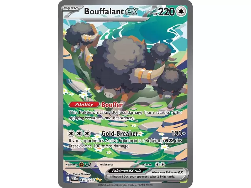 Bouffalant ex (Special Illustration Rare) – SV10.5 White Flare | Carta POKEMON en México
