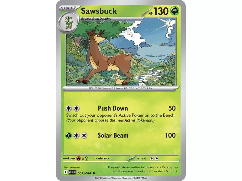 Sawsbuck (Master Ball Pattern) – SV10.5 White Flare | Carta POKEMON en México