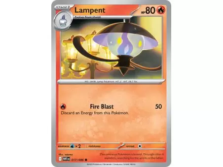 Lampent (Master Ball Pattern) – SV10.5 White Flare | Carta POKEMON en México