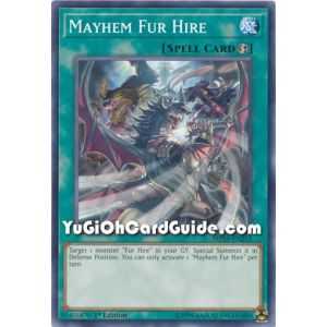 Mayhem Fur Hire (Common) – 2019 Gold Sarcophagus Mega Pack | Carta YUGIOH en México