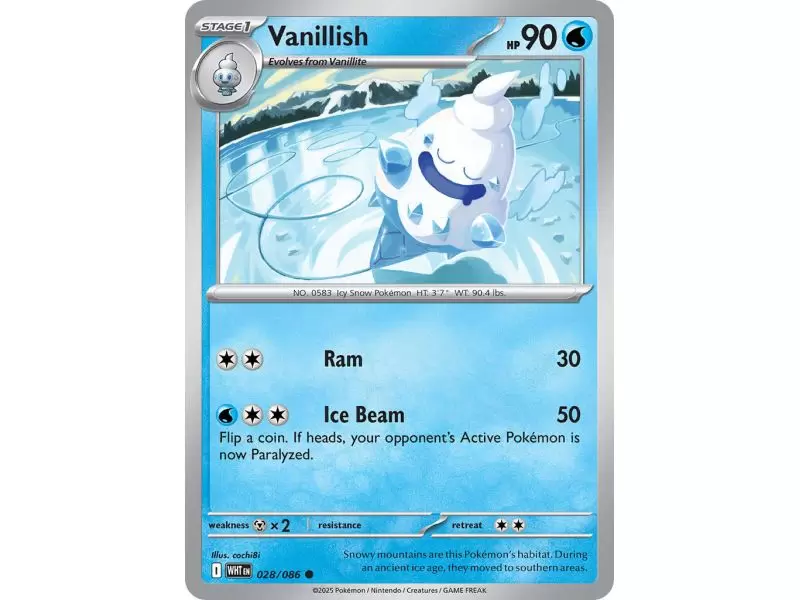Vanillish (Master Ball Pattern) – SV10.5 White Flare | Carta POKEMON en México