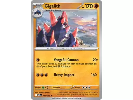 Gigalith (Master Ball Pattern) – SV10.5 White Flare | Carta POKEMON en México