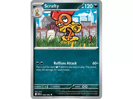 Scrafty (Master Ball Pattern) – SV10.5 White Flare | Carta POKEMON en México