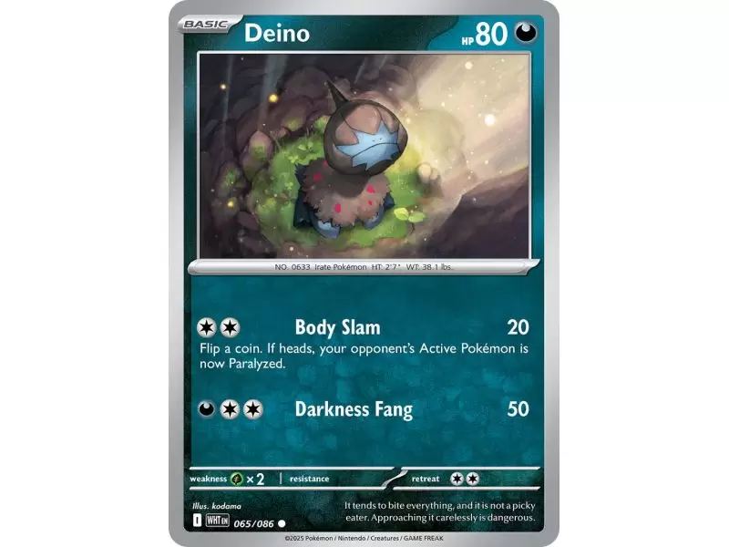 Deino (Master Ball Pattern) – SV10.5 White Flare | Carta POKEMON en México
