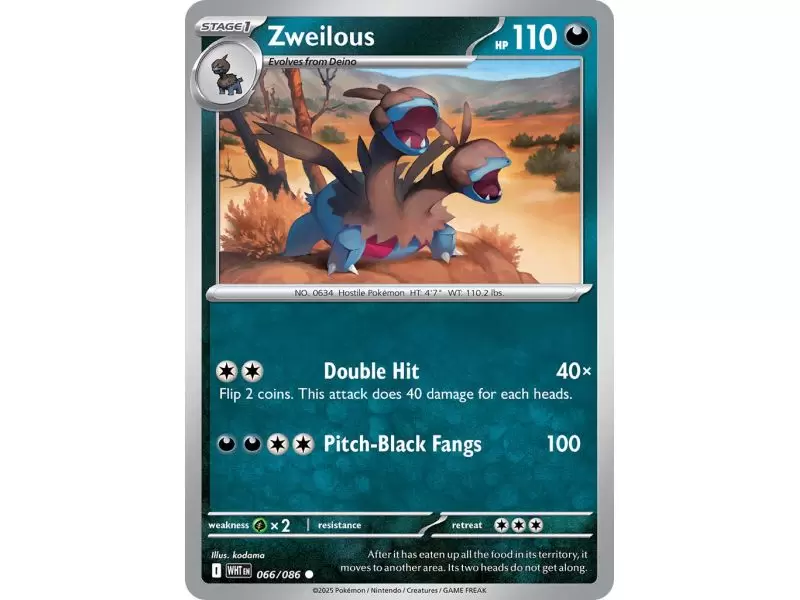 Zweilous (Master Ball Pattern) – SV10.5 White Flare | Carta POKEMON en México