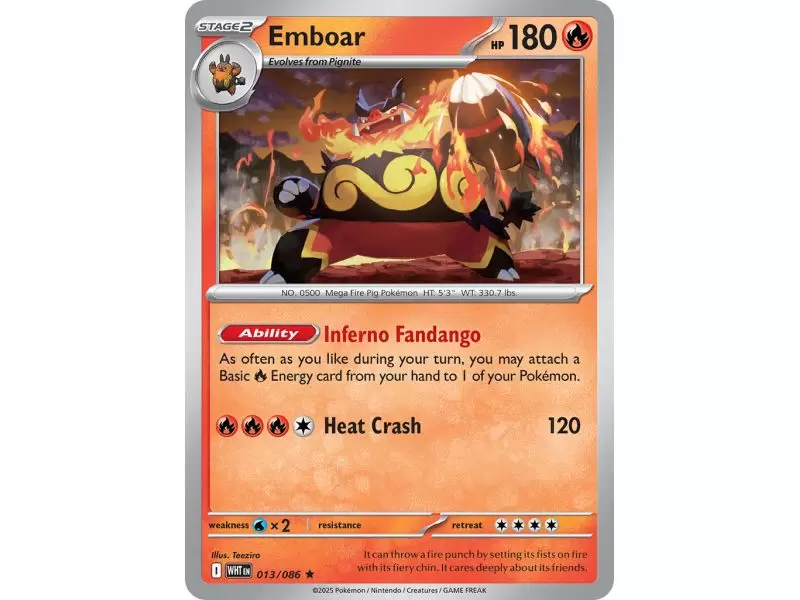 Emboar (Poke Ball Pattern) – SV10.5 White Flare | Carta POKEMON en México