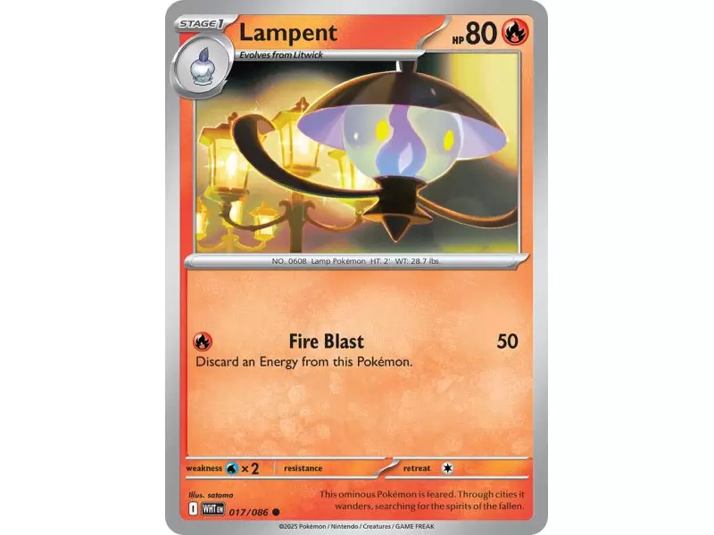 Lampent (Poke Ball Pattern) – SV10.5 White Flare | Carta POKEMON en México