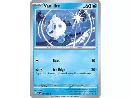 Vanillite (Poke Ball Pattern) – SV10.5 White Flare | Carta POKEMON en México