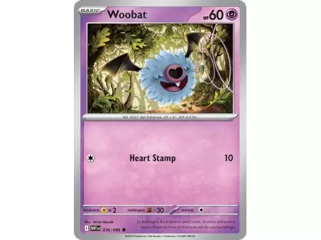 Woobat (Poke Ball Pattern) – SV10.5 White Flare | Carta POKEMON en México