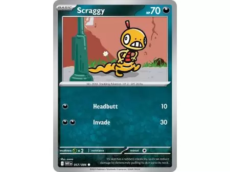 Scraggy (Poke Ball Pattern) – SV10.5 White Flare | Carta POKEMON en México