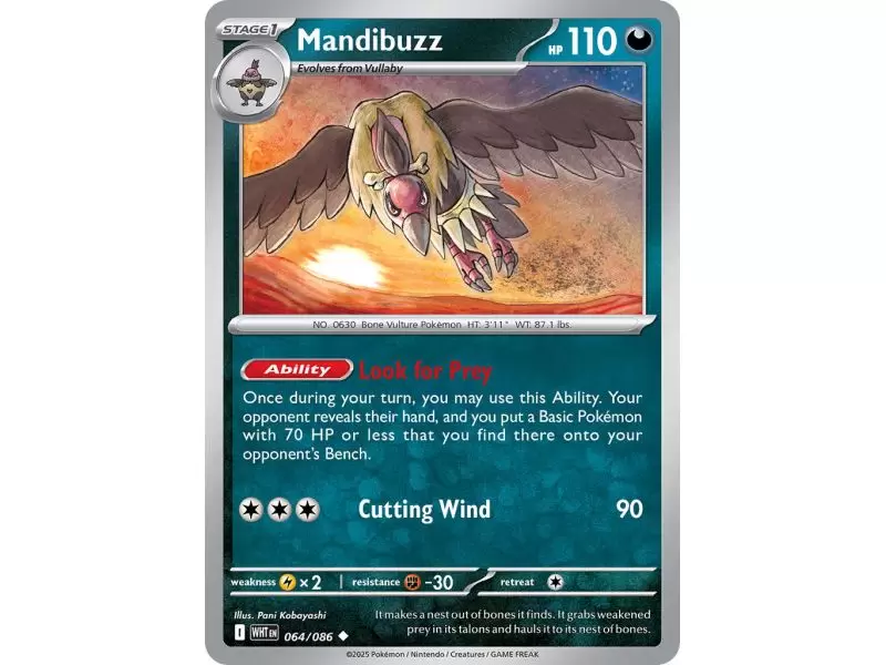 Mandibuzz (Poke Ball Pattern) – SV10.5 White Flare | Carta POKEMON en México
