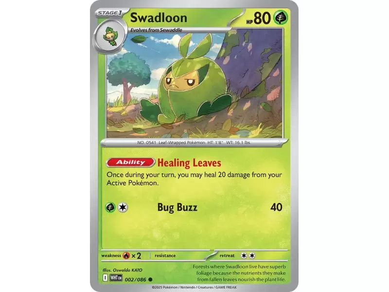 Swadloon (Common/Reverse Holofoil) – SV10.5 White Flare | Carta POKEMON en México