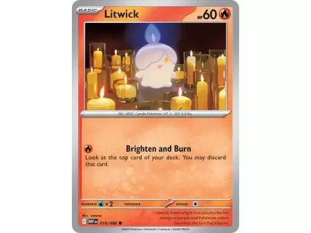 Litwick (Common/Reverse Holofoil) – SV10.5 White Flare | Carta POKEMON en México