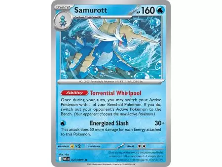 Samurott (Rare/Reverse Holofoil) – SV10.5 White Flare | Carta POKEMON en México