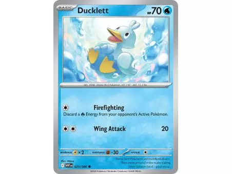 Ducklett (Common/Reverse Holofoil) – SV10.5 White Flare | Carta POKEMON en México