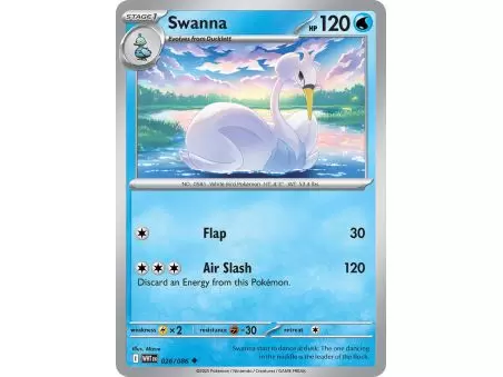 Swanna (Uncommon/Reverse Holofoil) – SV10.5 White Flare | Carta POKEMON en México