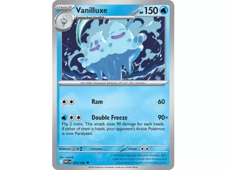 Vanilluxe (Uncommon/Reverse Holofoil) – SV10.5 White Flare | Carta POKEMON en México