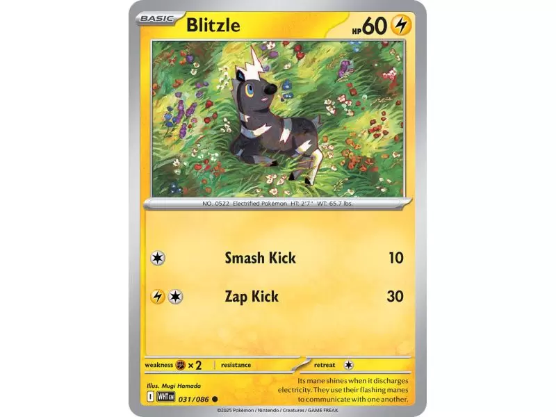 Blitzle (Common/Reverse Holofoil) – SV10.5 White Flare | Carta POKEMON en México