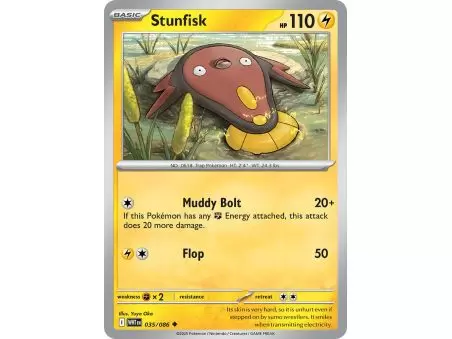 Stunfisk (Uncommon/Reverse Holofoil) – SV10.5 White Flare | Carta POKEMON en México