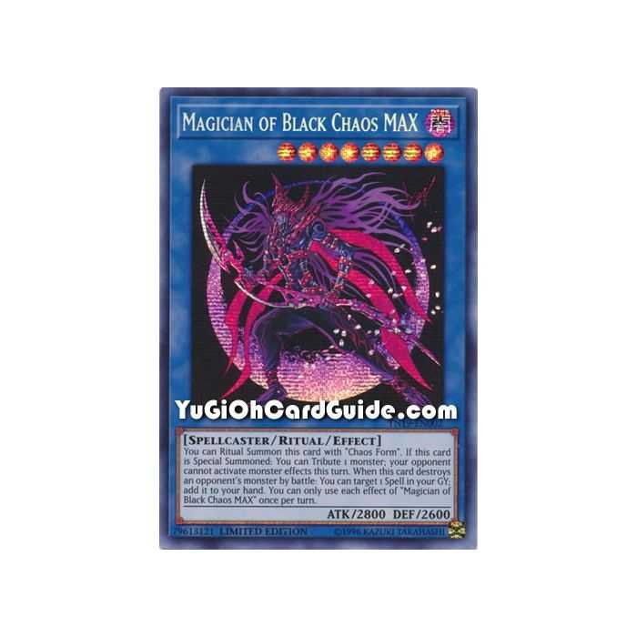 Magician of Black Chaos MAX (Prismatic Secret Rare) – Spirit Warriors | Carta YUGIOH en México