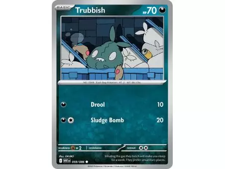 Trubbish (Common/Reverse Holofoil) – SV10.5 White Flare | Carta POKEMON en México