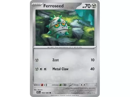 Ferroseed (Common/Reverse Holofoil) – SV10.5 White Flare | Carta POKEMON en México