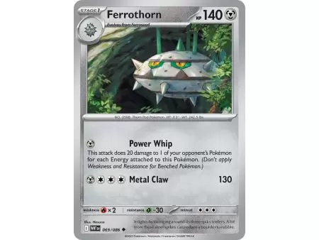 Ferrothorn (Uncommon/Reverse Holofoil) – SV10.5 White Flare | Carta POKEMON en México
