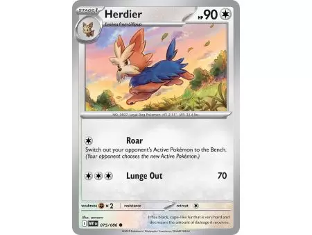 Herdier (Common/Reverse Holofoil) – SV10.5 White Flare | Carta POKEMON en México