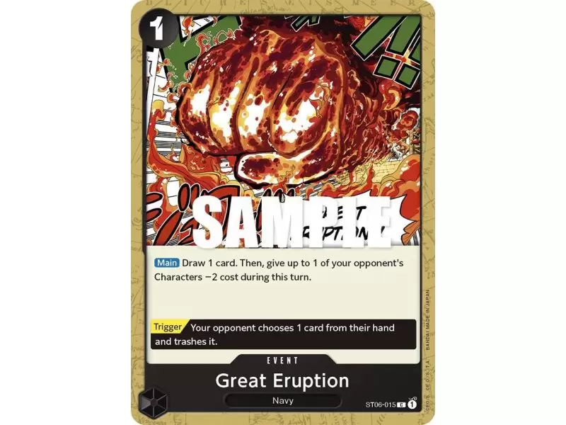 Great Eruption (Common) – ONE PIECE DECKS | Carta ONE PIECE en México
