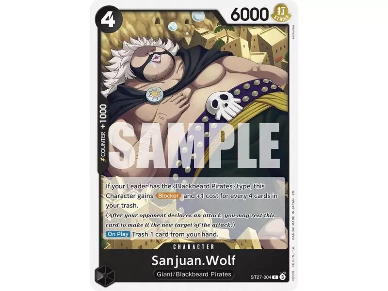 Sanjuan.Wolf (Common) – ONE PIECE DECKS | Carta ONE PIECE en México