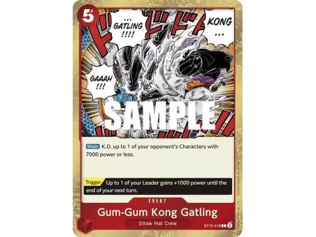 Gum-Gum Kong Gatling (Common) – ONE PIECE DECKS | Carta ONE PIECE en México