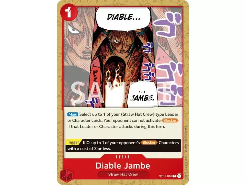 Diable Jambe (Common) – ONE PIECE DECKS | Carta ONE PIECE en México