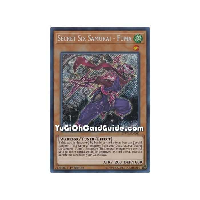 Secret Six Samurai - Fuma (Secret Rare) – Spirit Warriors | Carta YUGIOH en México