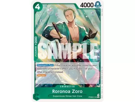 Roronoa Zoro (Rare) – PRB-02 Premium Booster Vol 2 | Carta ONE PIECE en México