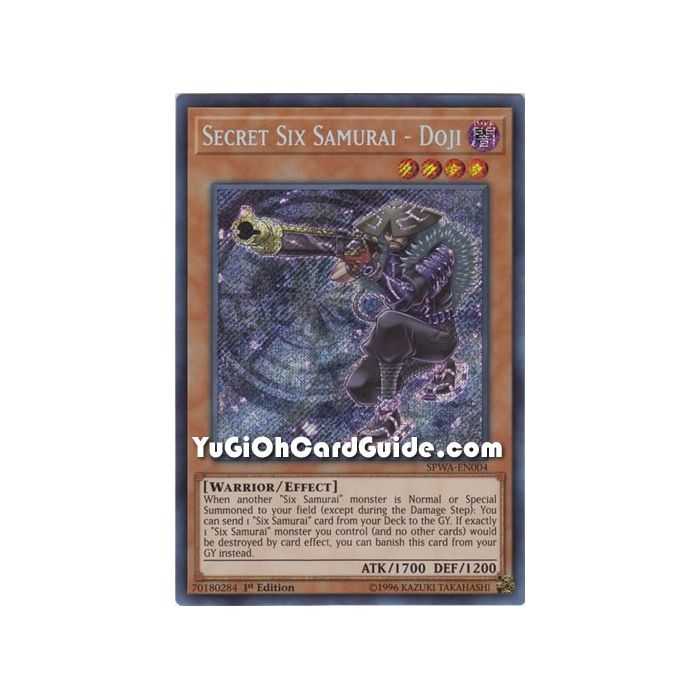 Secret Six Samurai - Doji (Secret Rare) – Spirit Warriors | Carta YUGIOH en México
