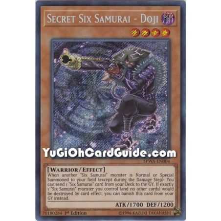 Secret Six Samurai - Doji (Secret Rare) – Spirit Warriors | Carta YUGIOH en México