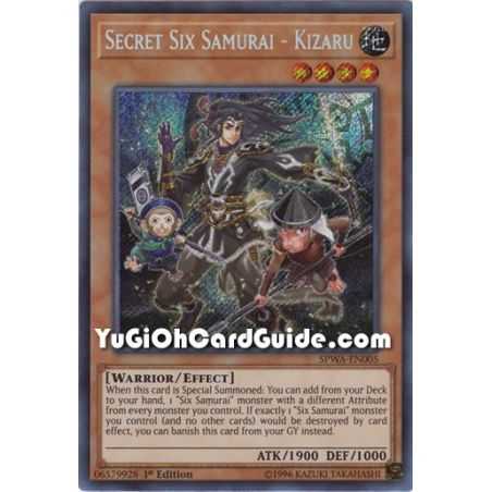 Secret Six Samurai - Kizaru (Secret Rare) – Spirit Warriors | Carta YUGIOH en México