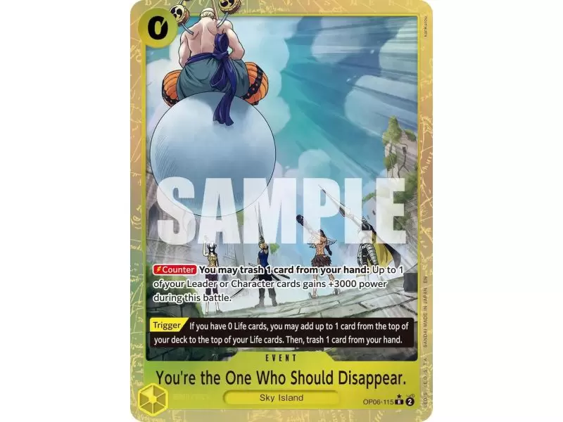 You're the One Who Should Disappear (Alternate Art) (PRB-02) – PRB-02 Premium Booster Vol 2 | Carta ONE PIECE en México