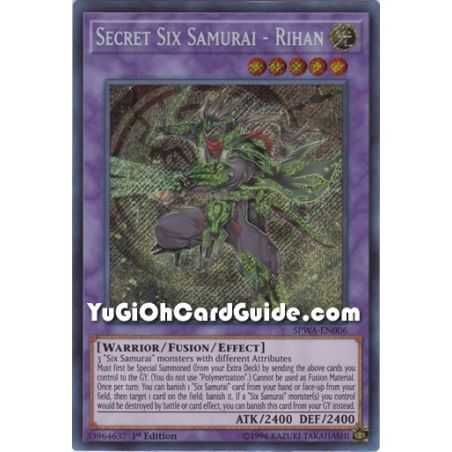 Secret Six Samurai - Rihan (Secret Rare) – Spirit Warriors | Carta YUGIOH en México